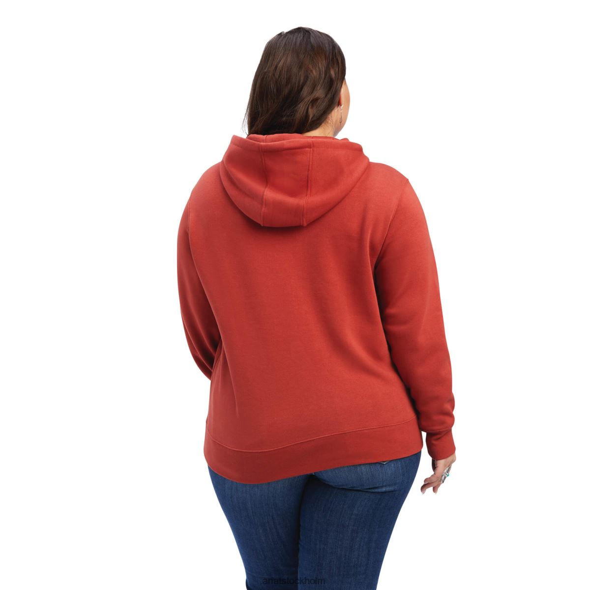 blast Ariat äkta klassisk hoodie med armlogotyp bossa nova kvinnor F04843413