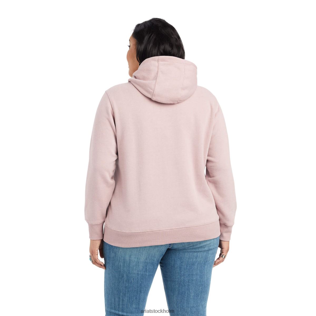 blast Ariat äkta paljettlogga hoodie nostalgi rosljung kvinnor F04843388