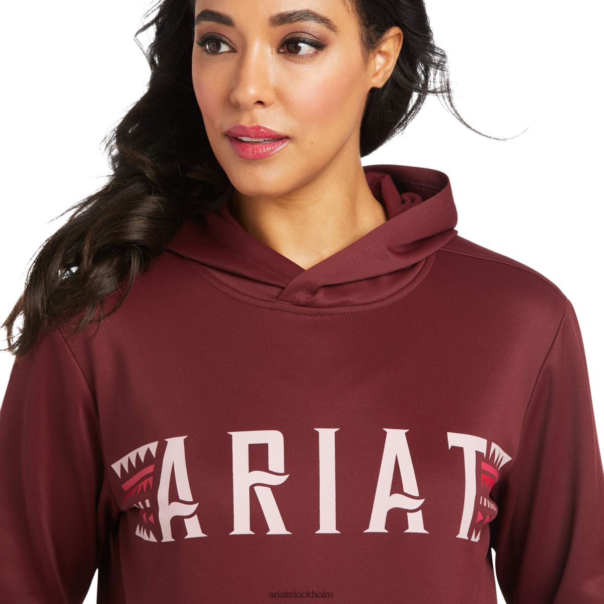 blast Ariat logotyp tek hoodie windsor vin kvinnor F04843446