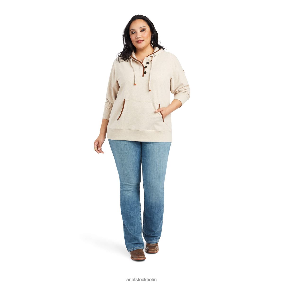 blast Ariat riktig förhöjd hoodie havregrynsljung kvinnor F04843391