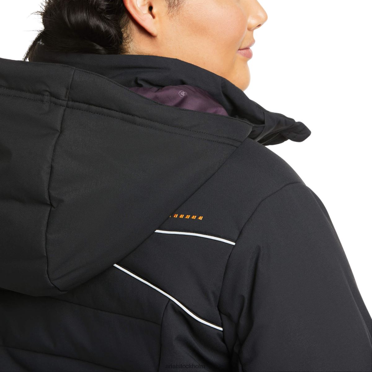 blast Ariat armeringsjärn valkyrie stretch canvas isolerad jacka svart kvinnor F04843481