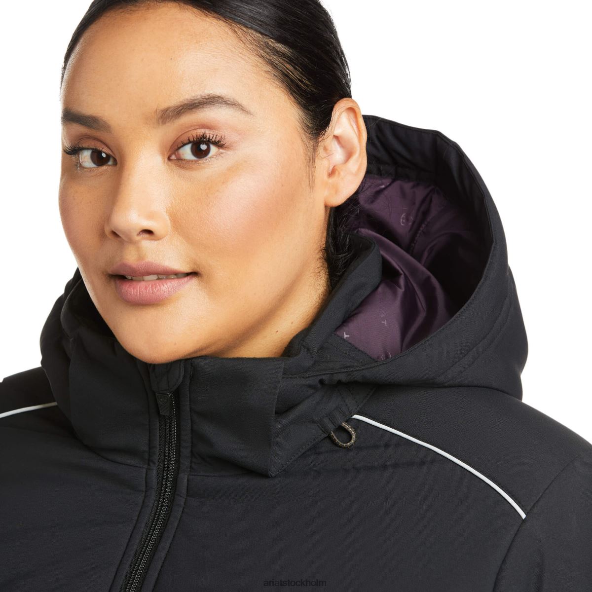 blast Ariat armeringsjärn valkyrie stretch canvas isolerad jacka svart kvinnor F04843481