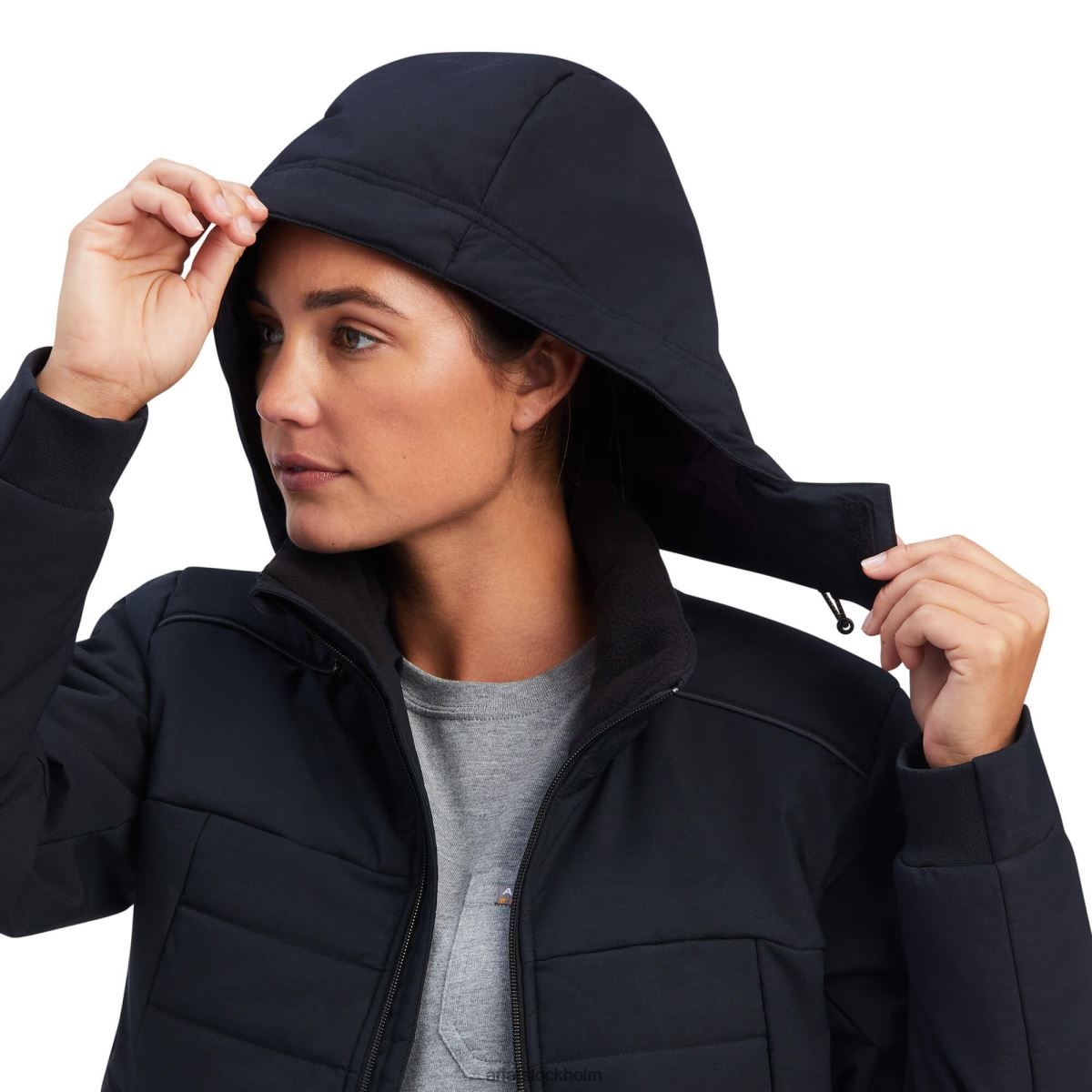 blast Ariat armeringsjärn valkyrie stretch canvas isolerad jacka svart kvinnor F04843481