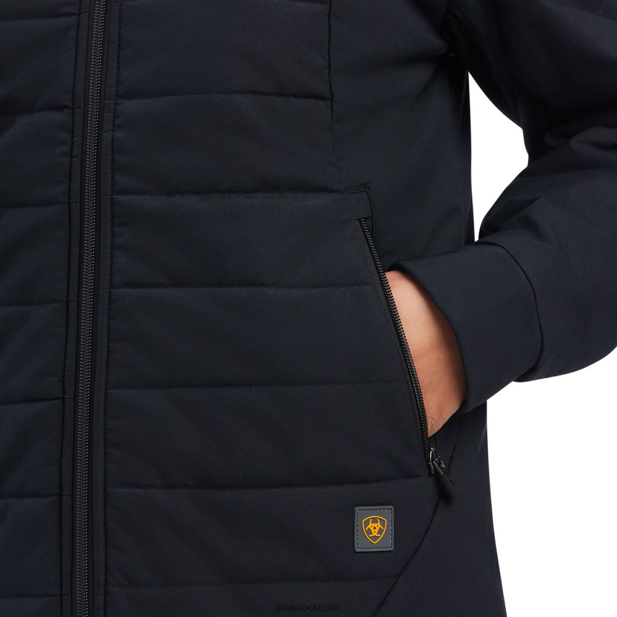 blast Ariat armeringsjärn valkyrie stretch canvas isolerad jacka svart kvinnor F04843481