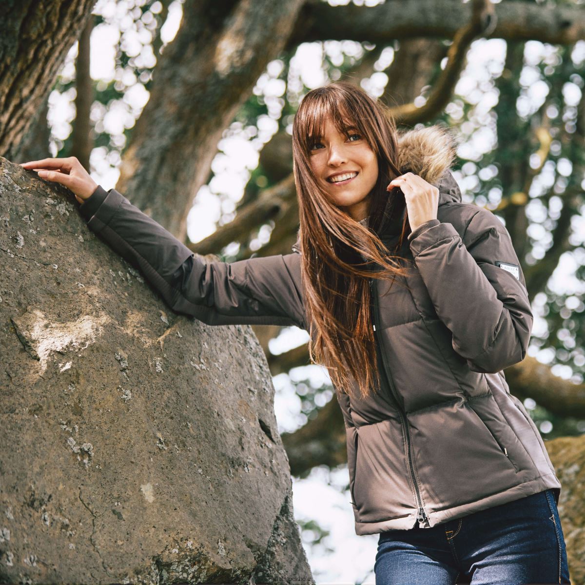 blast Ariat höjddunjacka banyan bark kvinnor F04843631