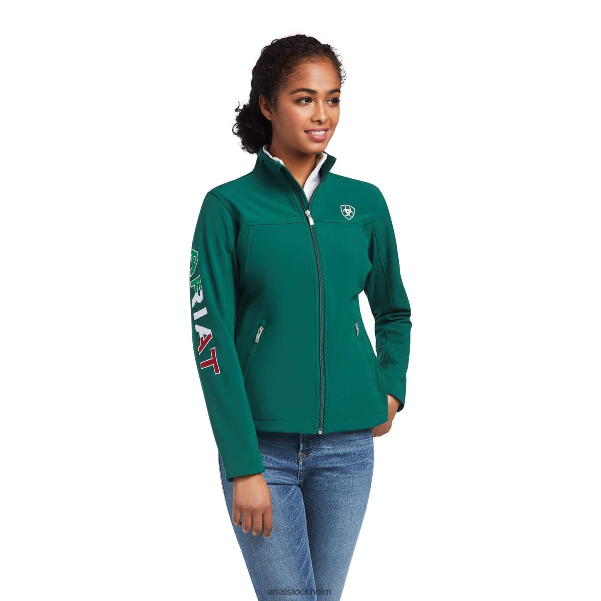 blast Ariat klassisk team softshell mexico jacka verde kvinnor F04843504