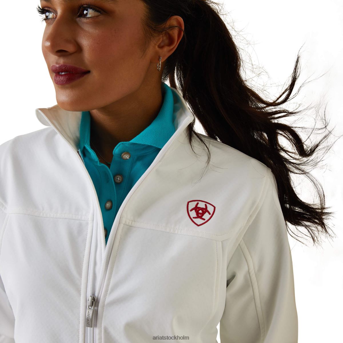 blast Ariat klassisk team softshell mexico jacka vit kvinnor F04843492
