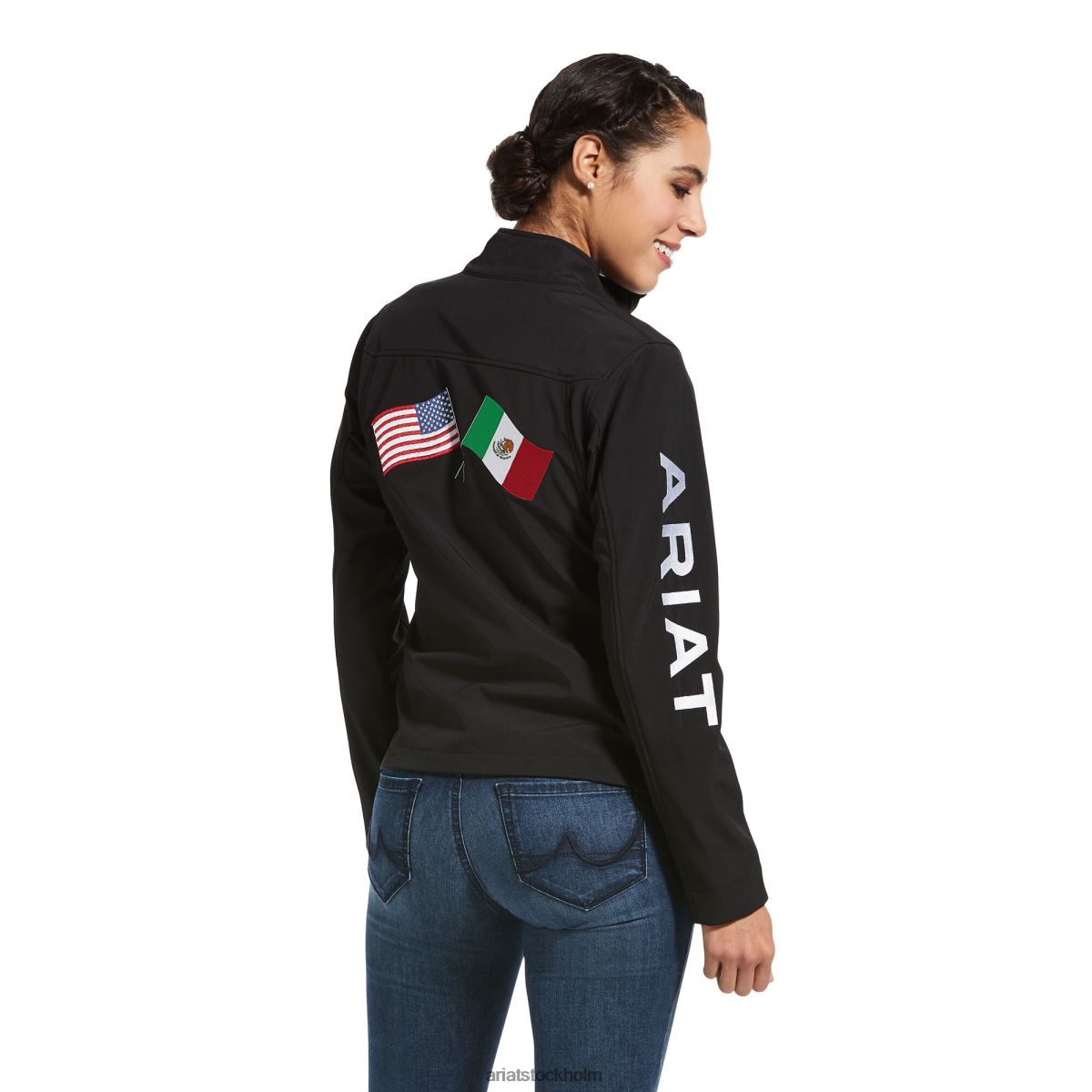 blast Ariat klassisk team usa/mex softshelljacka svart kvinnor F04843484