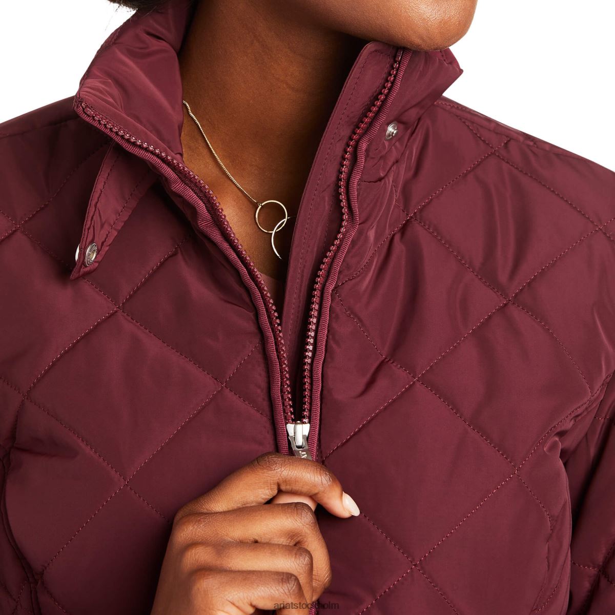 blast Ariat provinsens jacka windsor vin kvinnor F04843583