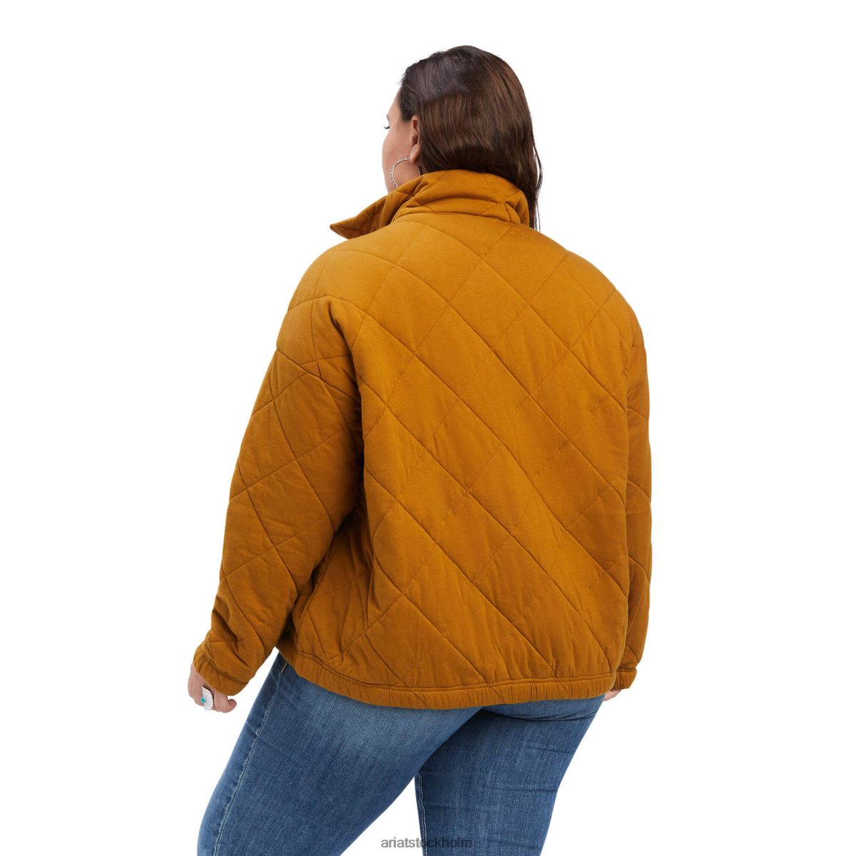 blast Ariat quiltad jacka bronsbrun kvinnor F04843608
