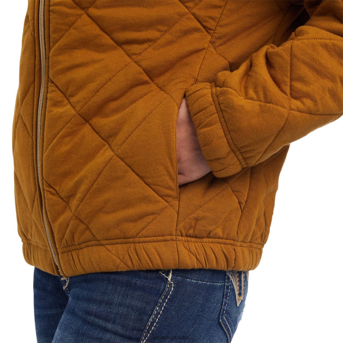 blast Ariat quiltad jacka bronsbrun kvinnor F04843608