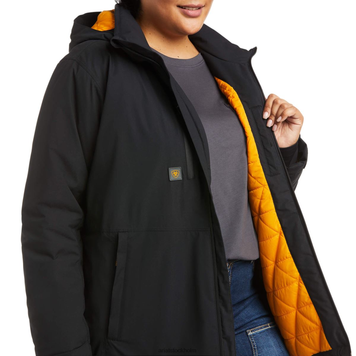 blast Ariat rebar storm fighter 2.0 vattentät jacka svart kvinnor F04843550