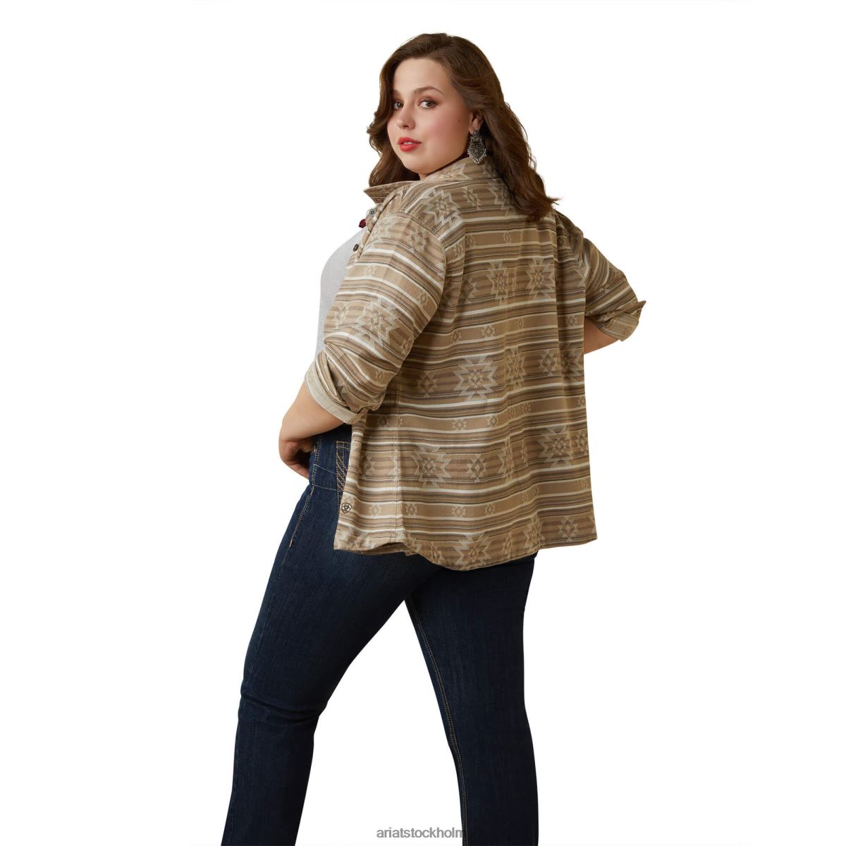 blast Ariat riktig pysselskjortjacka dakota jacquard kvinnor F04843521