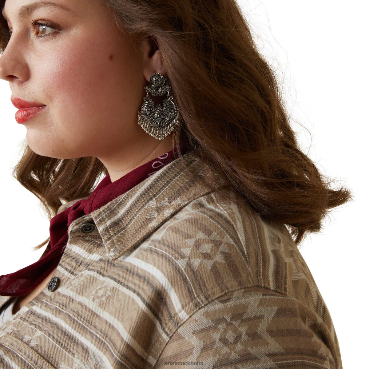 blast Ariat riktig pysselskjortjacka dakota jacquard kvinnor F04843521