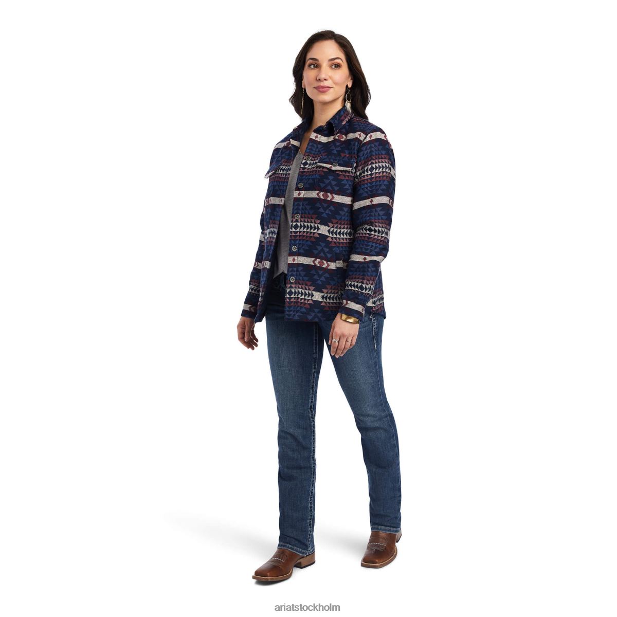 blast Ariat shacket skjorta jacka bergstopp jcd kvinnor F04843519