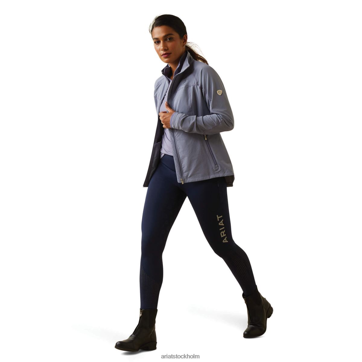 blast Ariat smidig softshelljacka mörk granit kvinnor F04843534