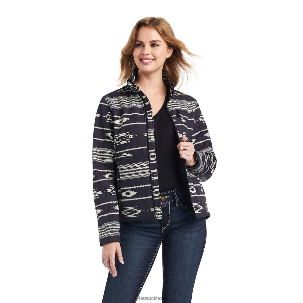 blast Ariat softshell chimayo jacka rio chiquito blk/smörkräm kvinnor F04843491