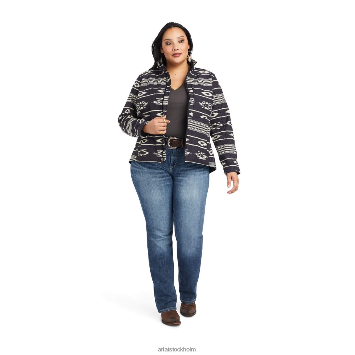 blast Ariat softshell chimayo jacka rio chiquito blk/smörkräm kvinnor F04843491