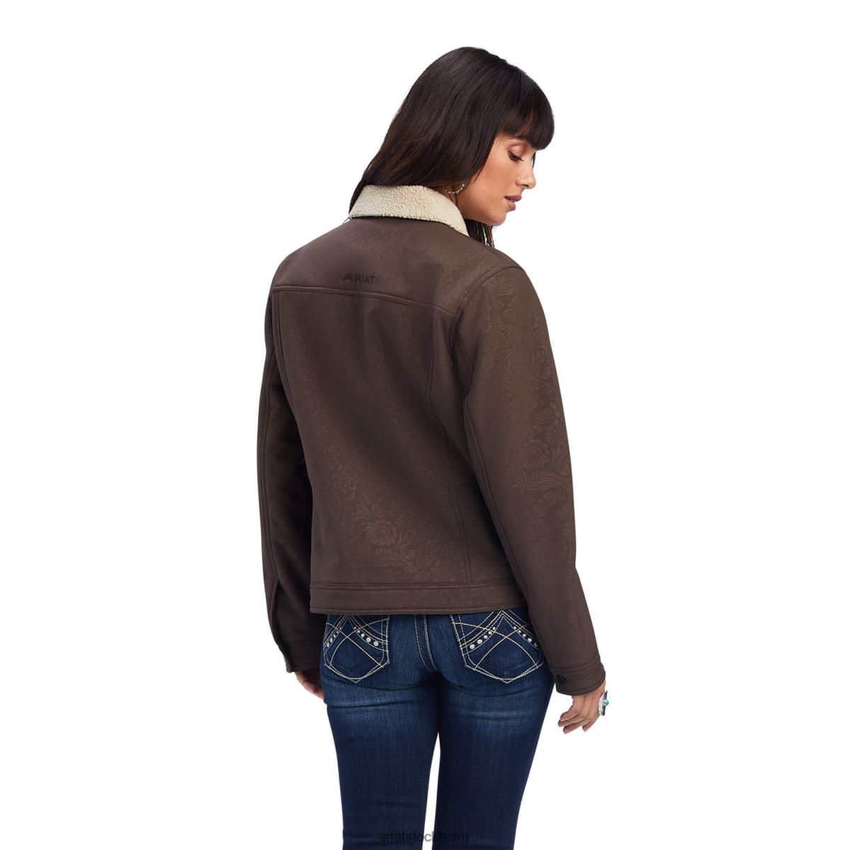 blast Ariat trucker softshelljacka paranöt präglad bearbetad flo kvinnor F04843584