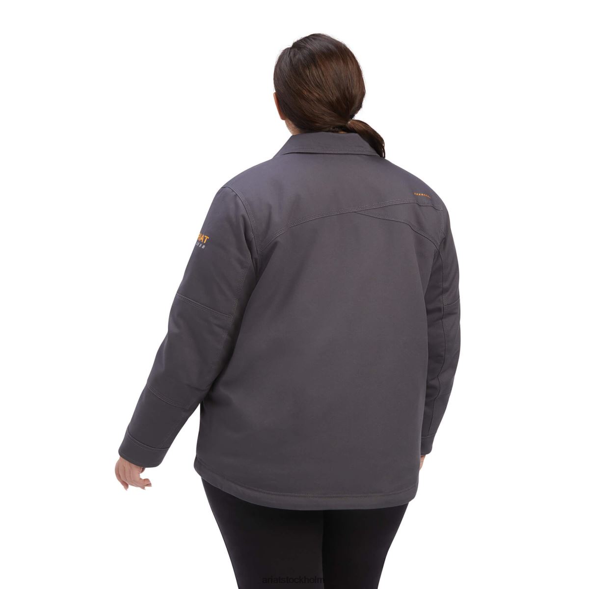 blast Ariat armeringsjärn duracanvas sherpafodrad kappa armeringsjärn grå kvinnor F04843642