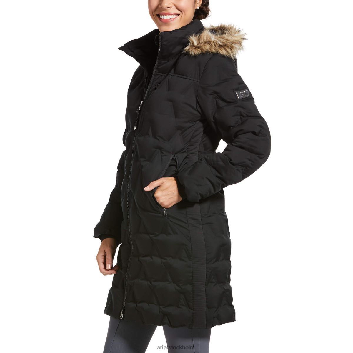 blast Ariat barrow isolerad dunrock svart kvinnor F04843691