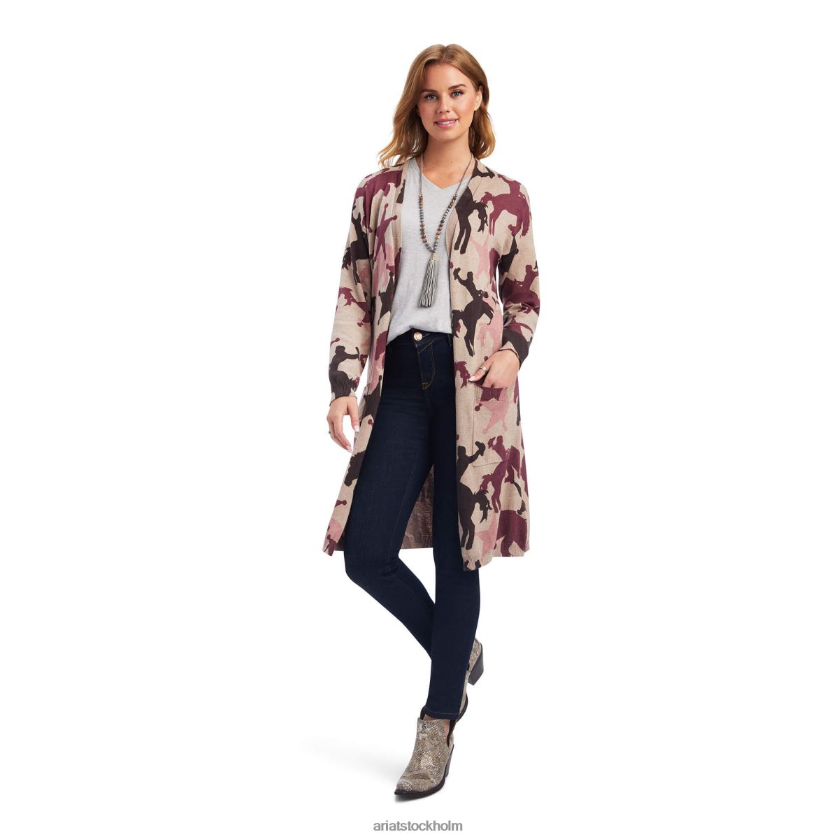 blast Ariat rida in i solnedgångskoftan brun ljunghavregryn kvinnor F04843328