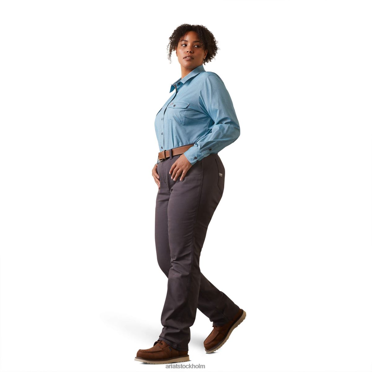 blast Ariat armeringsjärn tillverkad tuff venttek durastretch arbetsskjorta larkspursljung kvinnor F04843102