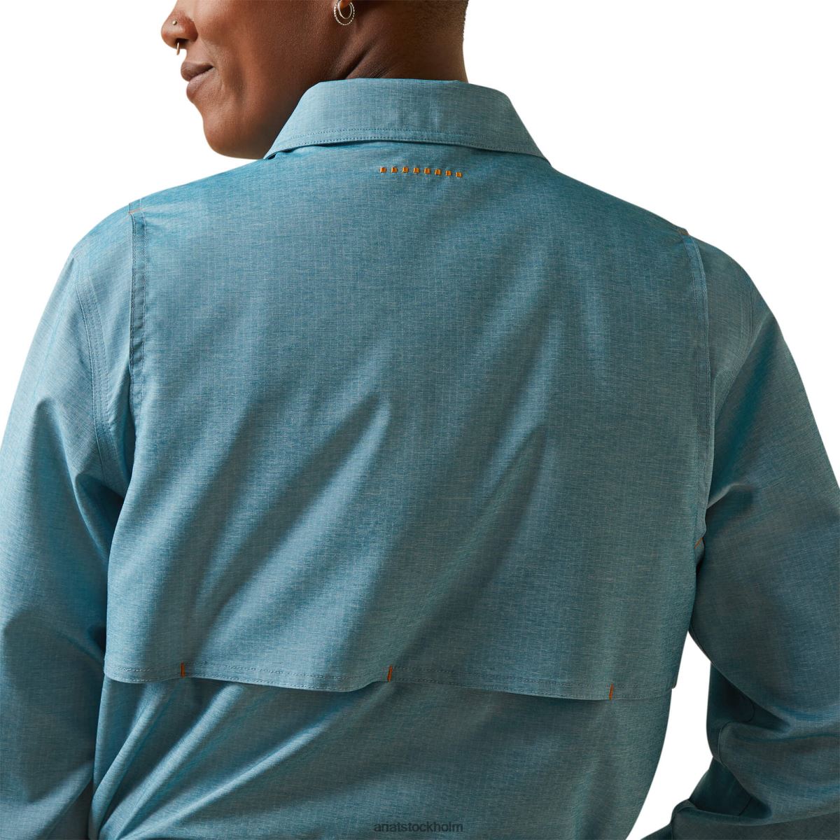 blast Ariat armeringsjärn tillverkad tuff venttek durastretch arbetsskjorta larkspursljung kvinnor F04843102