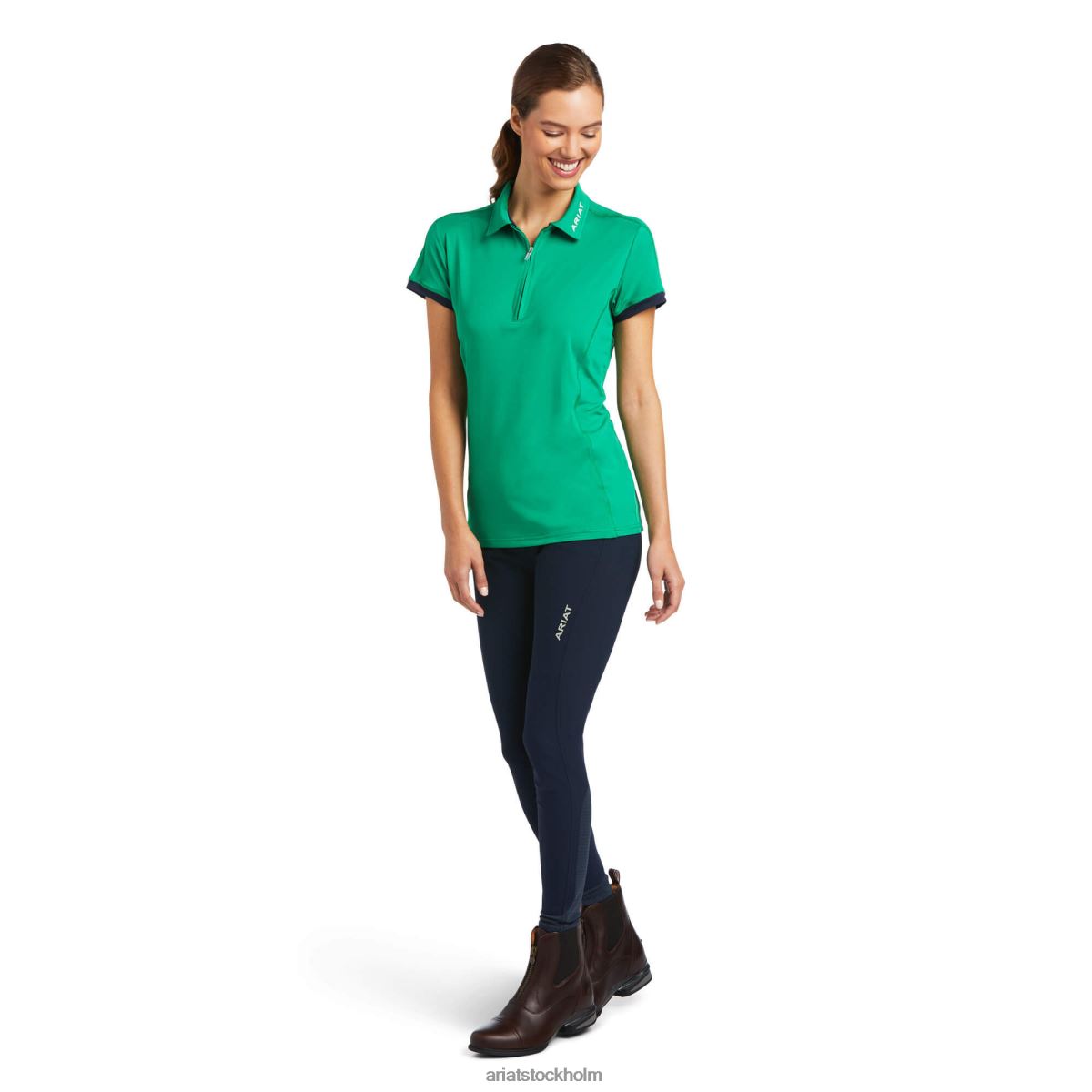 blast Ariat bandera 1/4 pikétröja med dragkedja biljardbord kvinnor F04843175