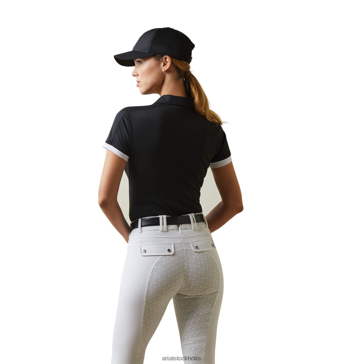 blast Ariat bandera 1/4 pikétröja med dragkedja svart kvinnor F04843071