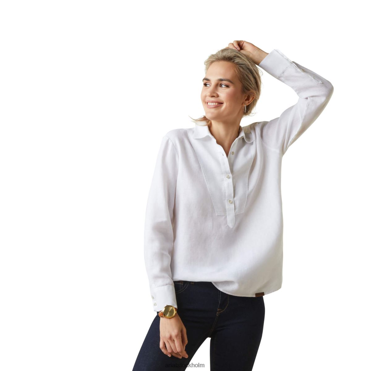 blast Ariat cazadero blus vit kvinnor F04842761