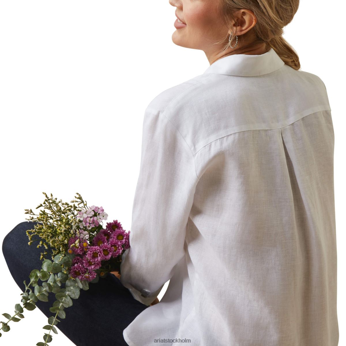 blast Ariat cazadero blus vit kvinnor F04842761