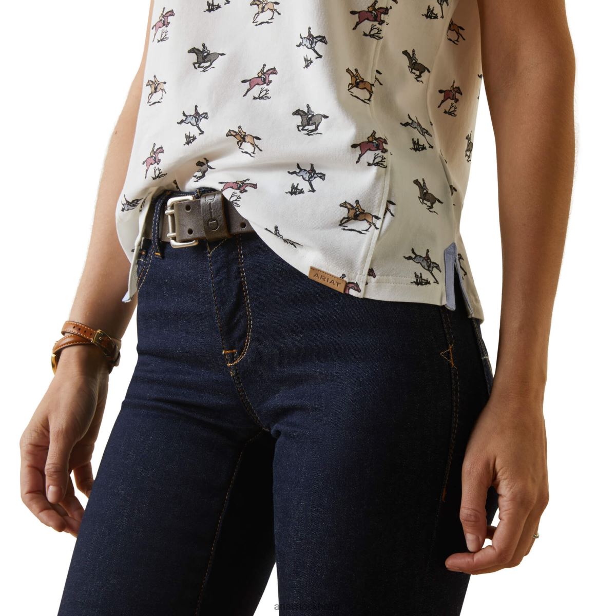 blast Ariat cloverdale polo färskt tryck kvinnor F04843107