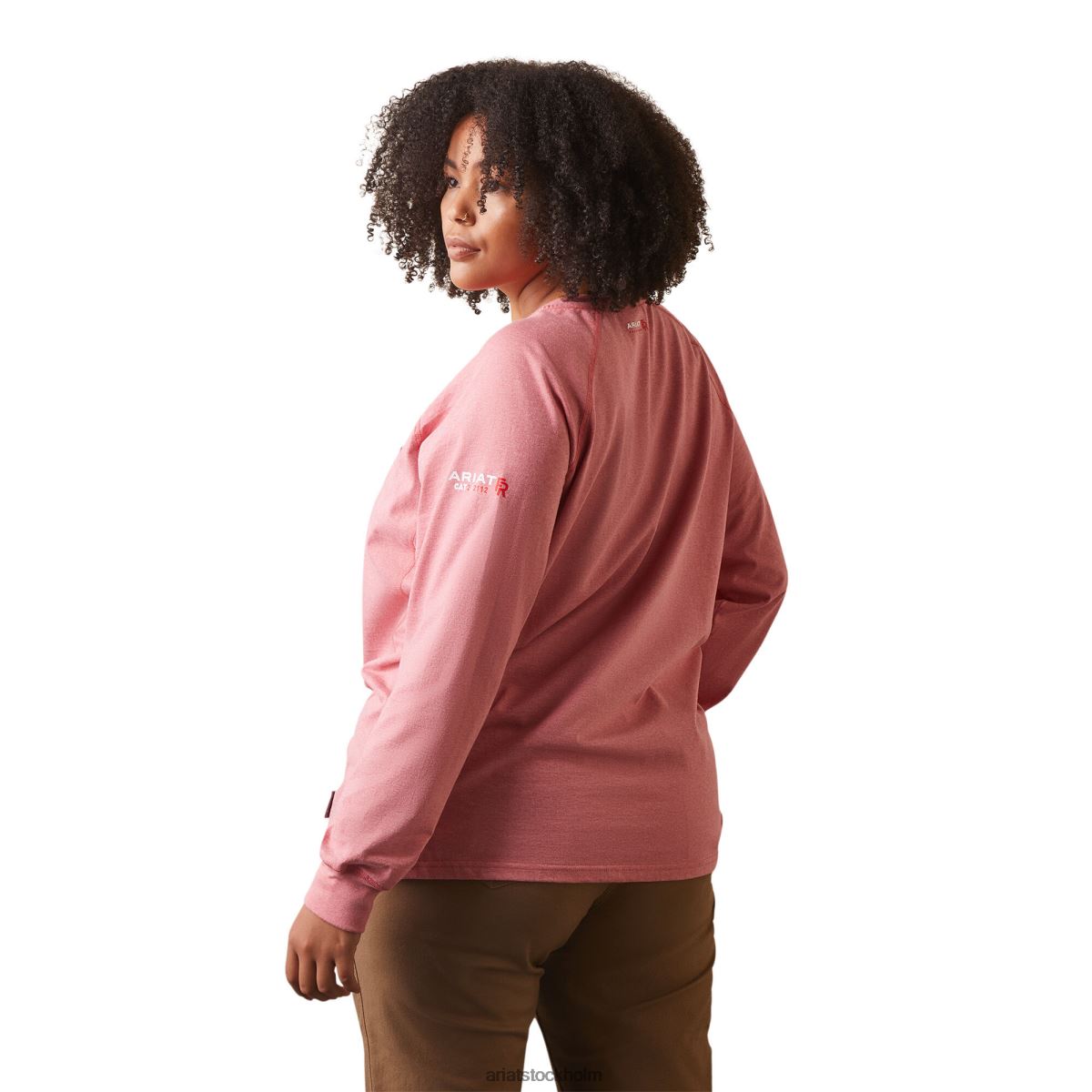 blast Ariat fr air henley solkysst korall kvinnor F04843033