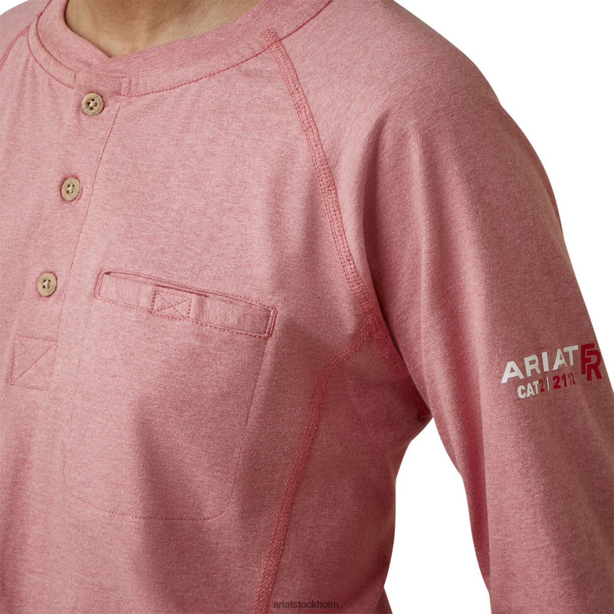 blast Ariat fr air henley solkysst korall kvinnor F04843033