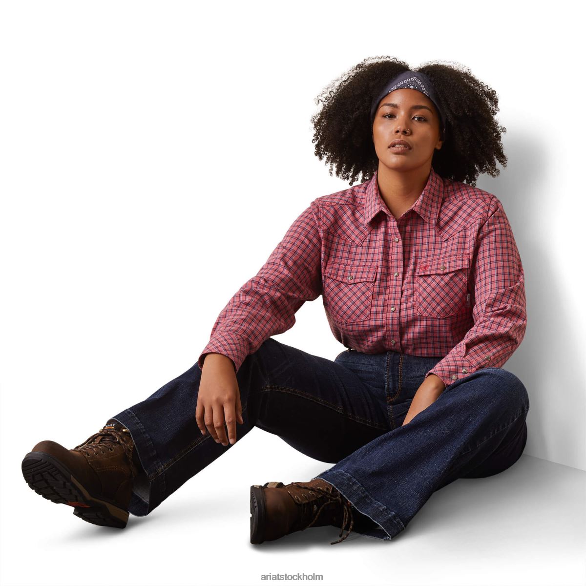 blast Ariat fr knox arbetsskjorta med snäpp solkysst kvinnor F04843093