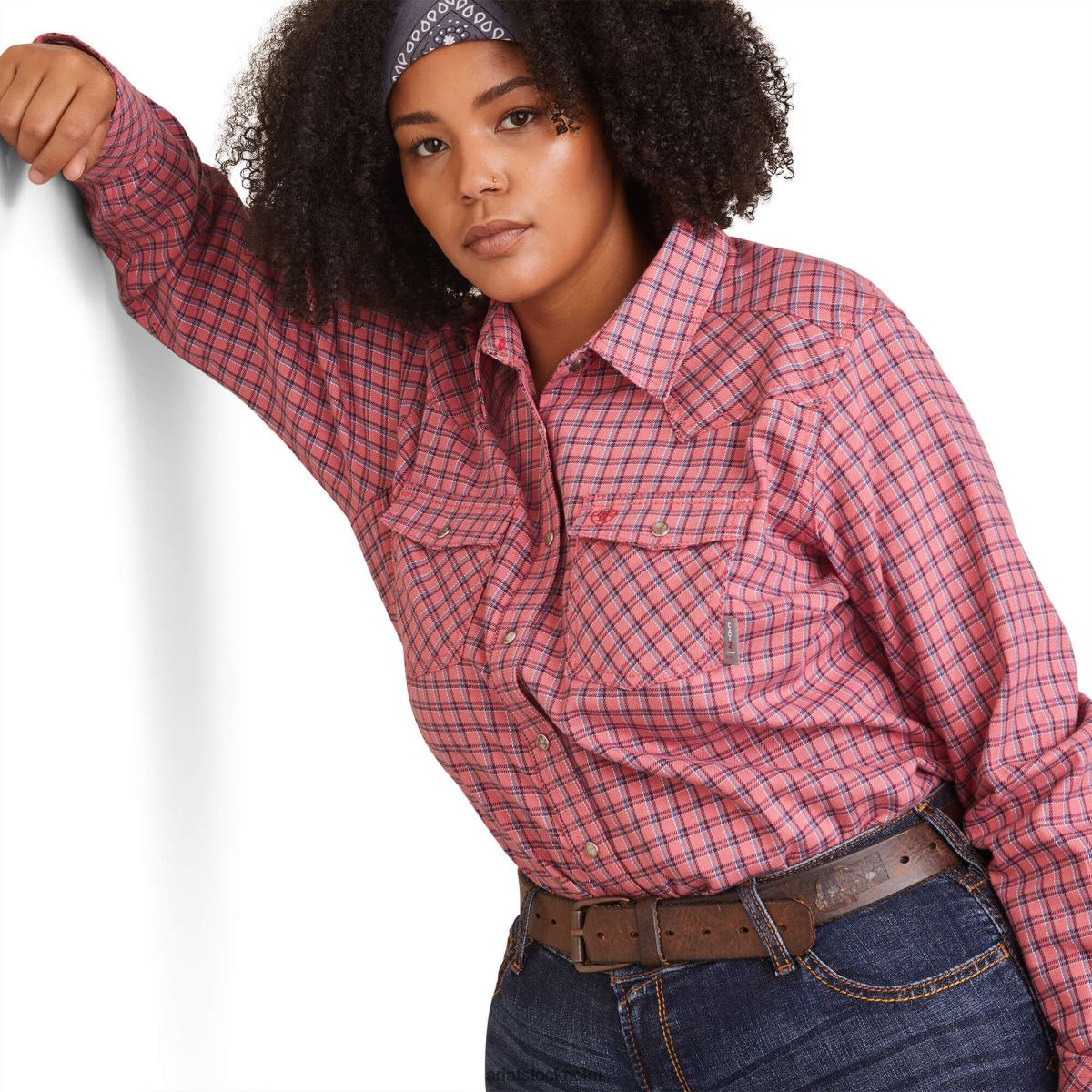 blast Ariat fr knox arbetsskjorta med snäpp solkysst kvinnor F04843093