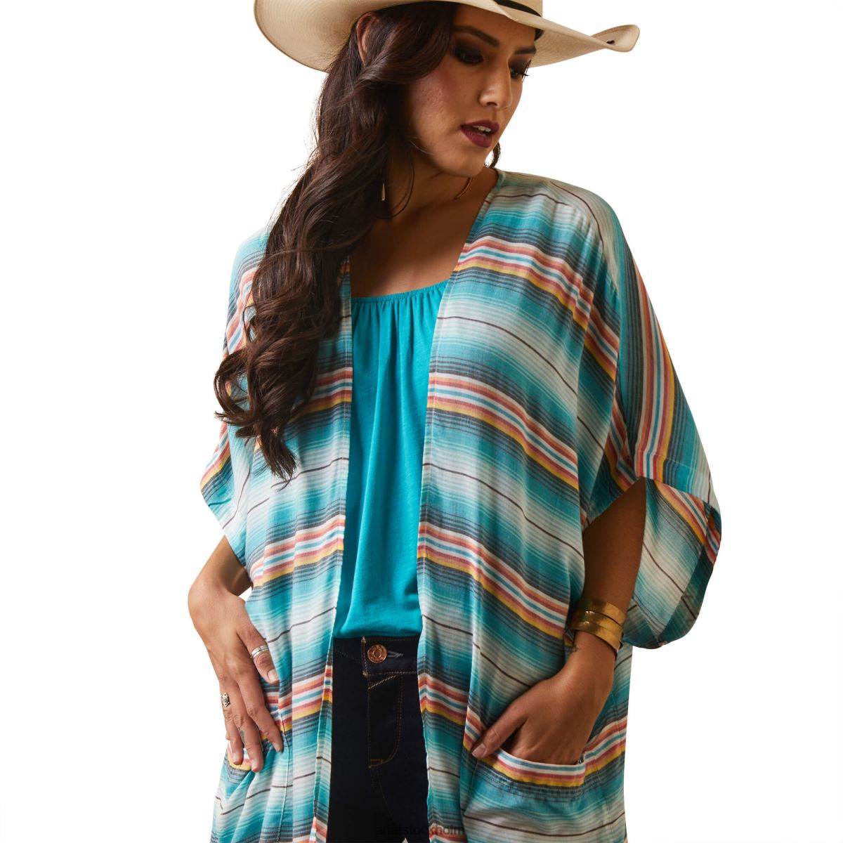 blast Ariat josie kimono wrap multitryck kvinnor F04843240