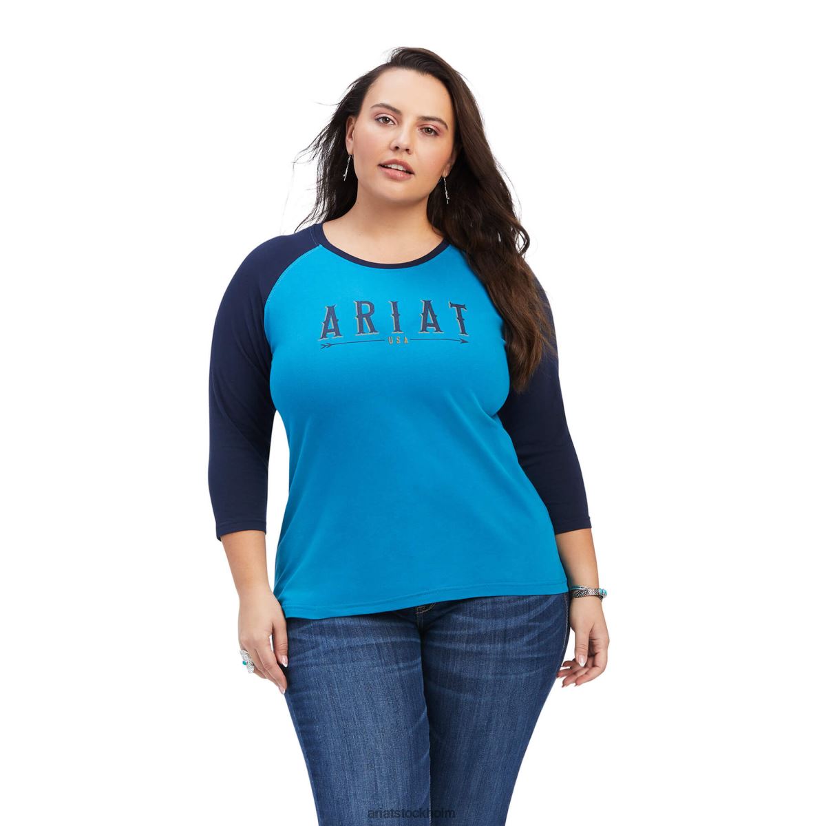 blast Ariat äkta pil skjorta med klassisk passform himmelsk kvinnor F04842912