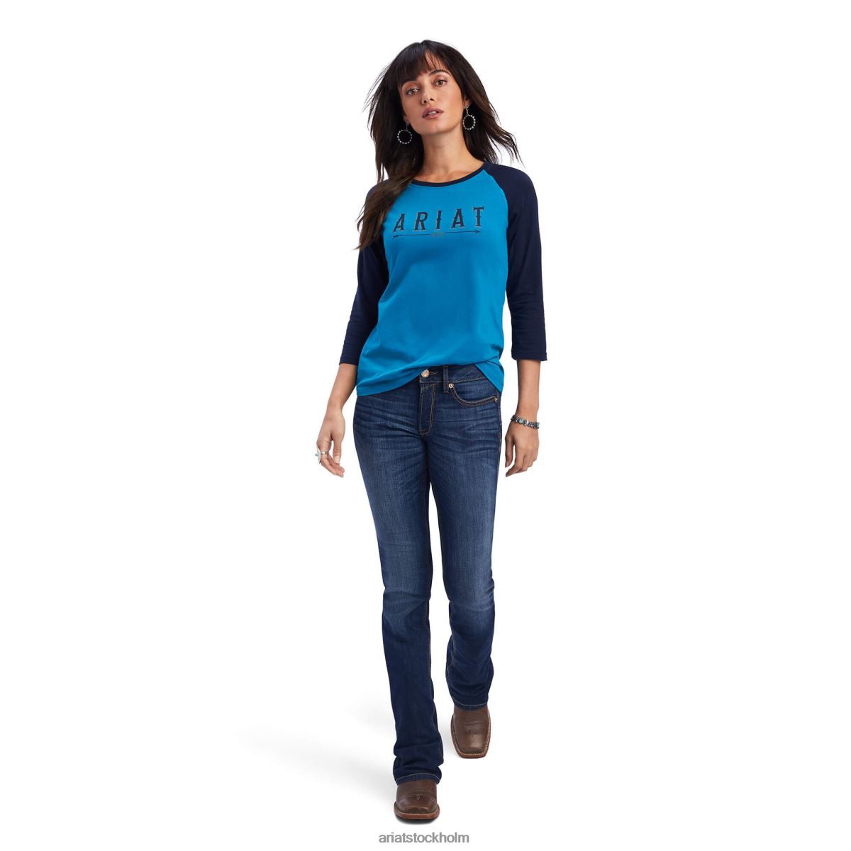 blast Ariat äkta pil skjorta med klassisk passform himmelsk kvinnor F04842912