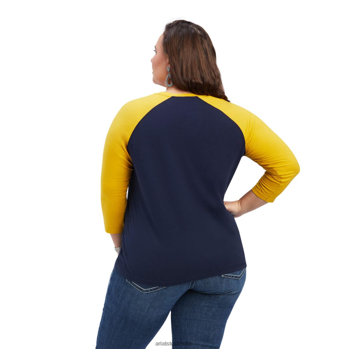 blast Ariat äkta pil skjorta med klassisk passform marinförmörkelse kvinnor F04843219