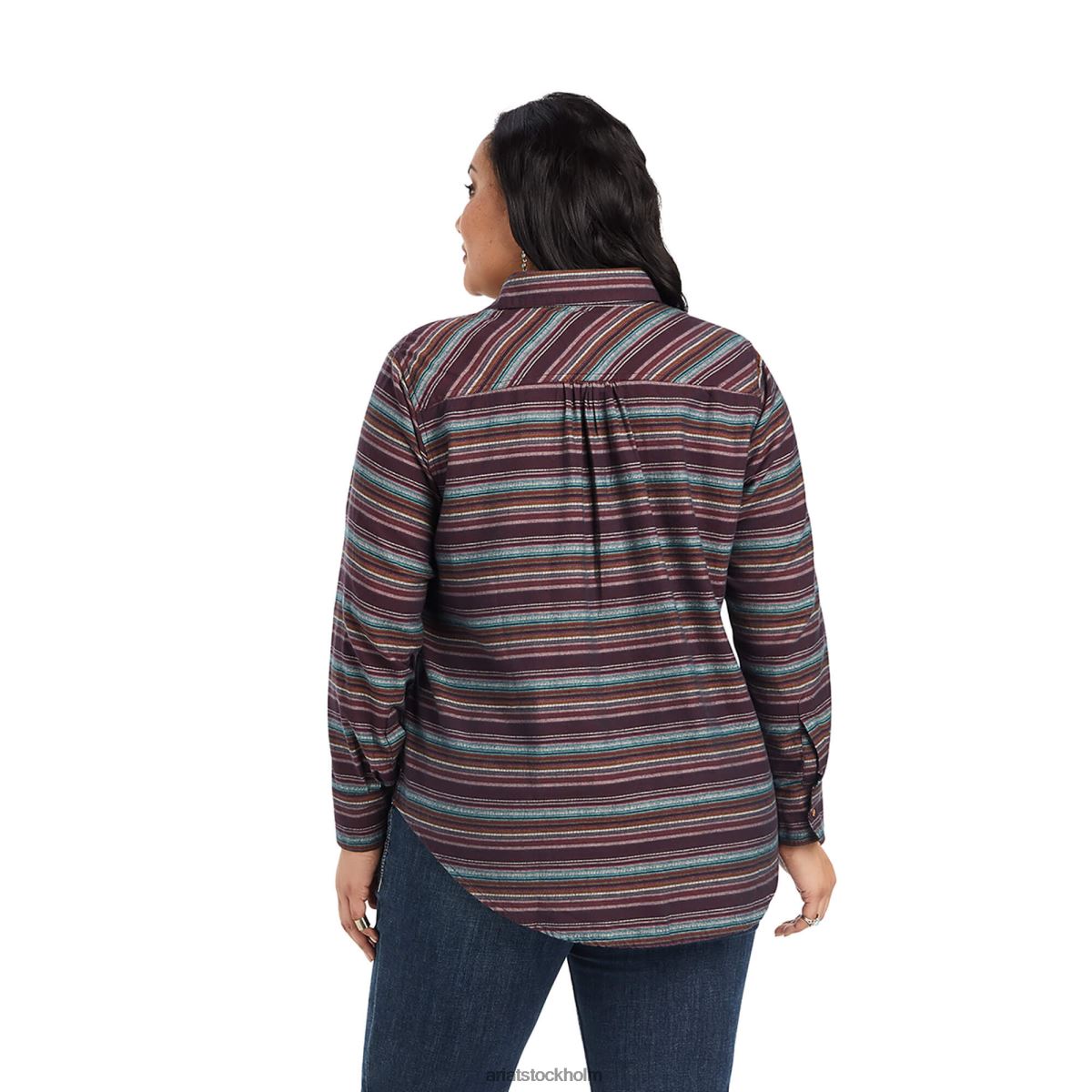 blast Ariat riktig billie jean popover skjorta vägkantsrand kvinnor F04842774