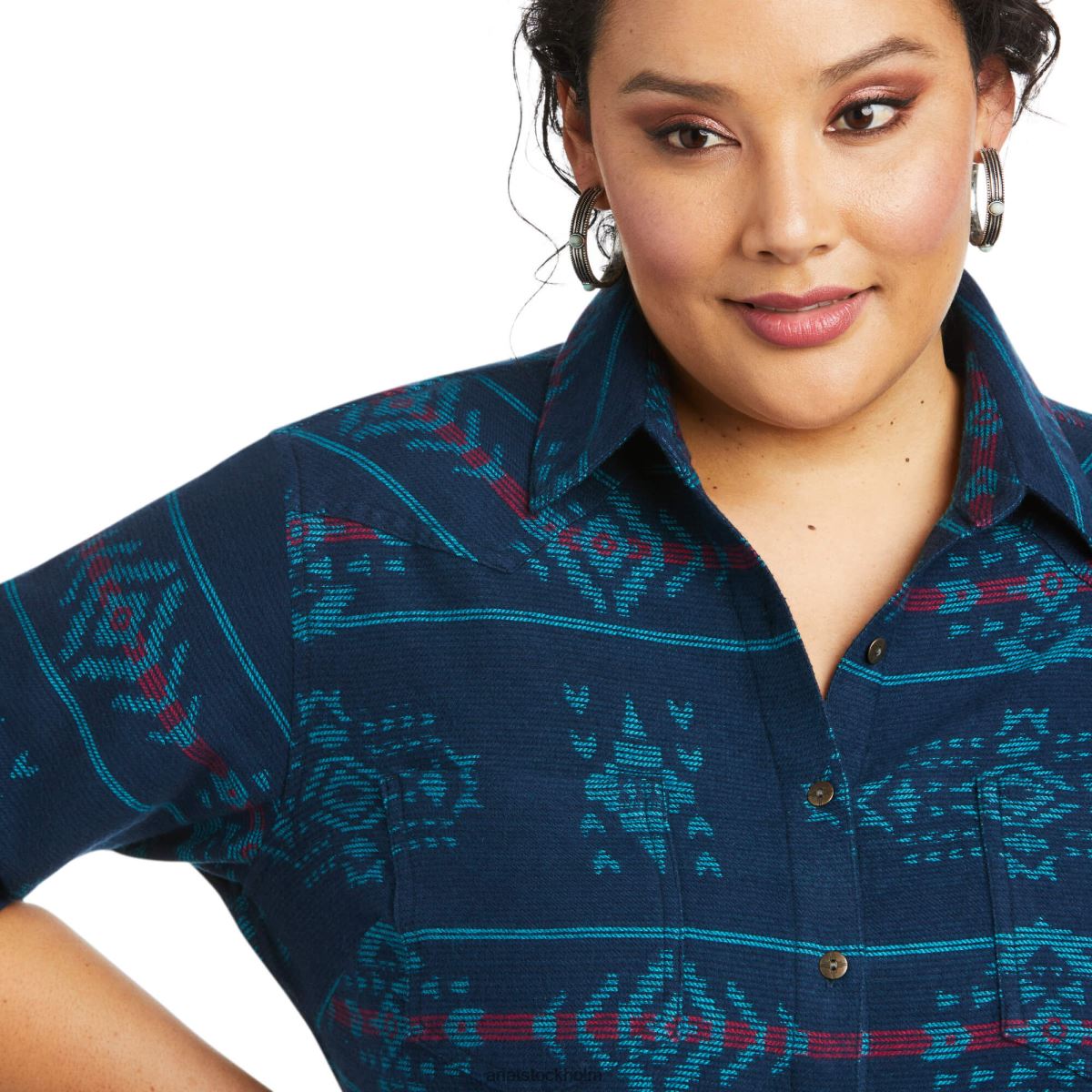 blast Ariat riktig billie jean skjorta brasan pläd kvinnor F04843201