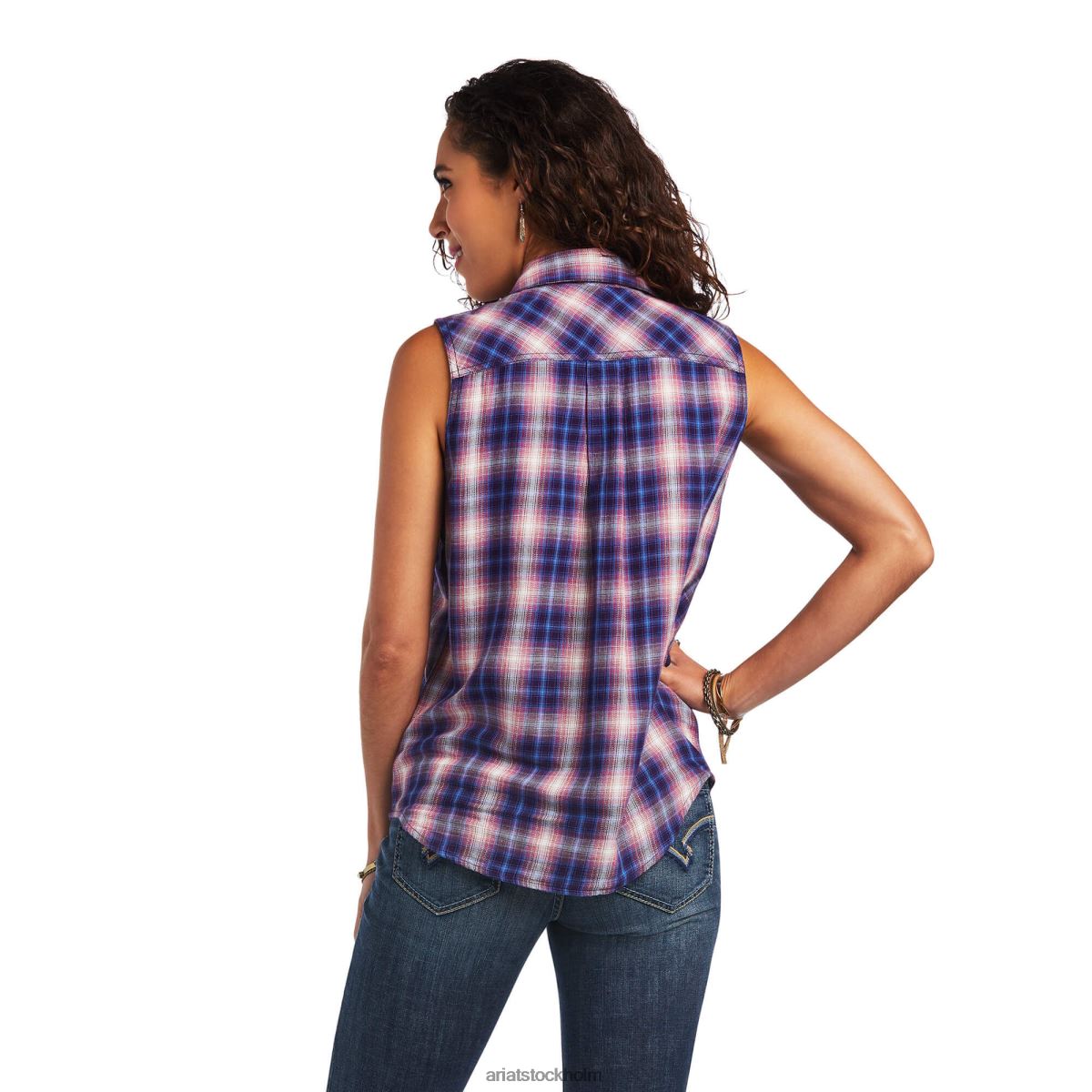 blast Ariat riktig billie jean skjorta heartland pläd kvinnor F04843128