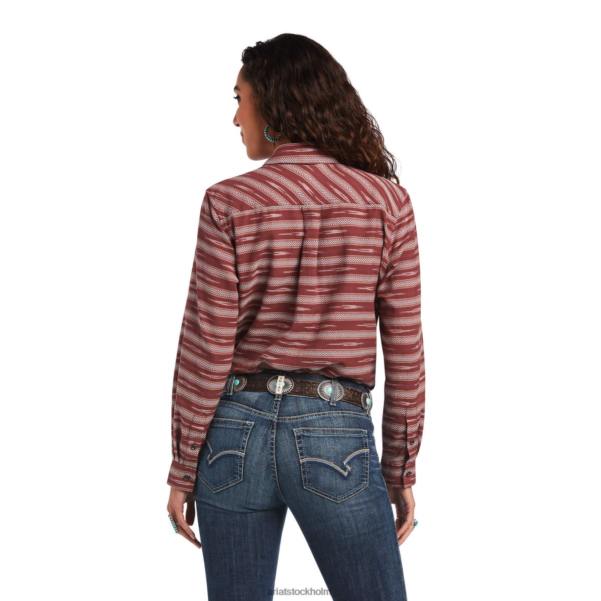 blast Ariat riktig billie jean skjorta ikat jacquard kvinnor F04843198