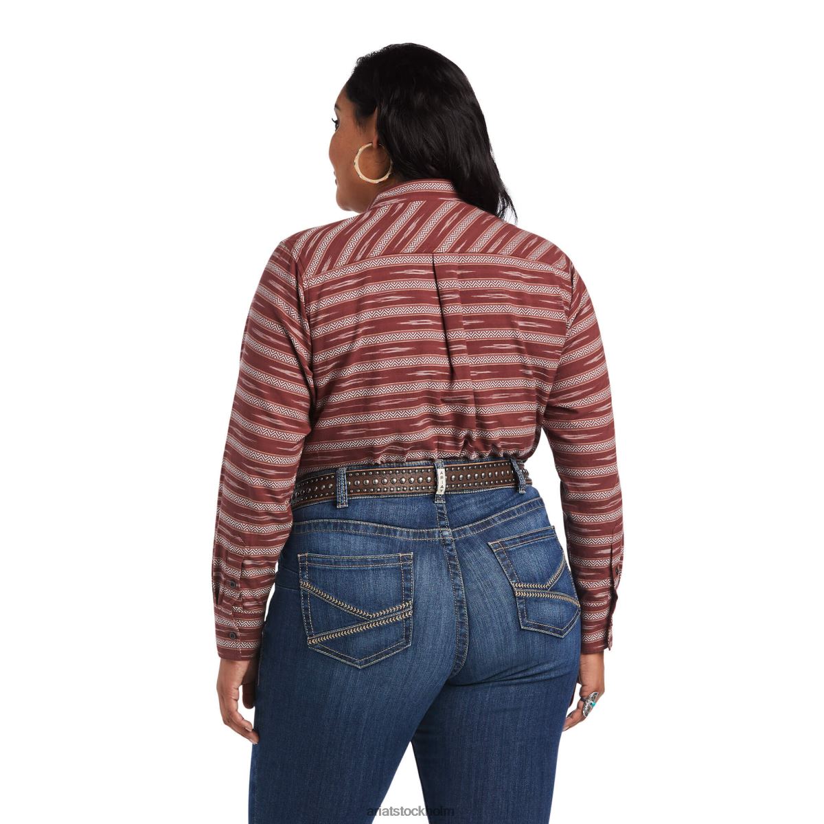 blast Ariat riktig billie jean skjorta ikat jacquard kvinnor F04843198