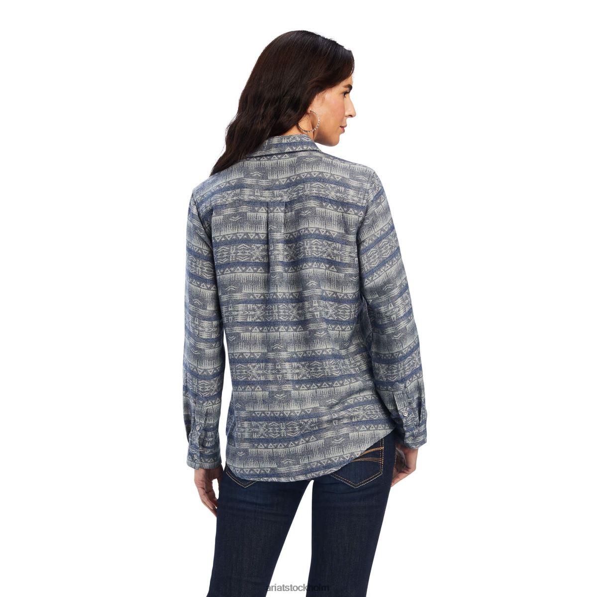 blast Ariat riktig billie jean skjorta nightrider jacquard kvinnor F04842984