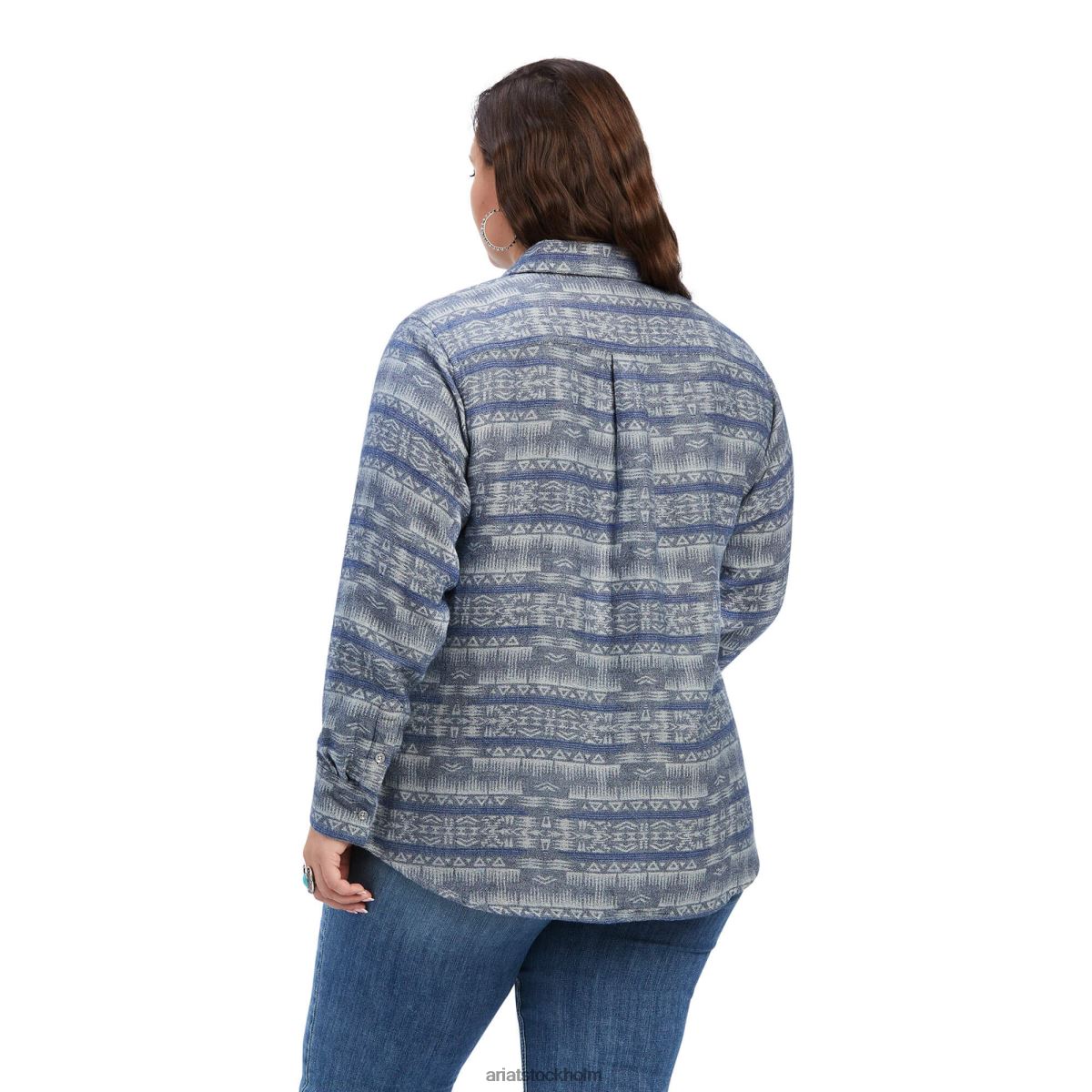 blast Ariat riktig billie jean skjorta nightrider jacquard kvinnor F04842984