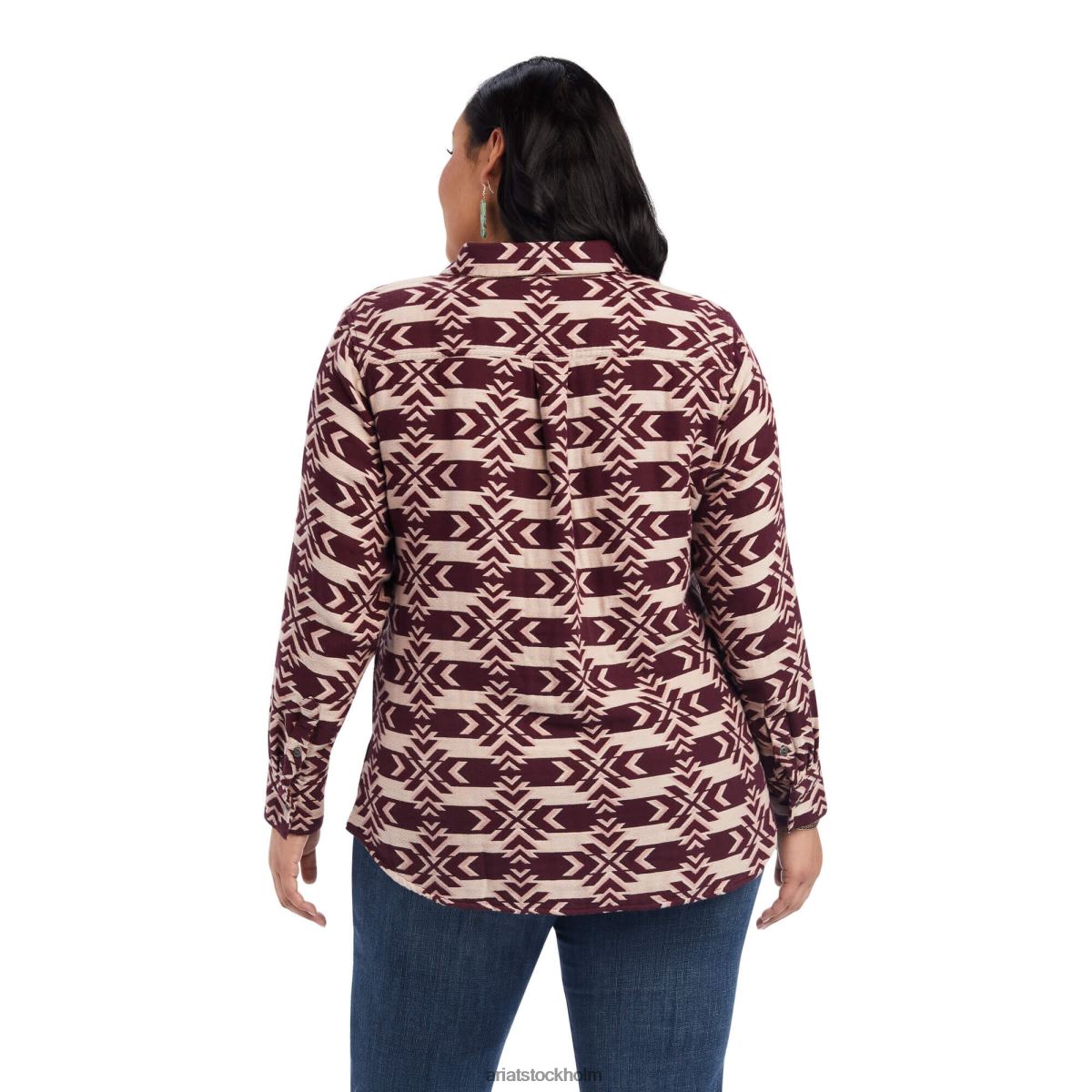 blast Ariat riktig billie jean skjorta nordstjärna jacquard kvinnor F04843062