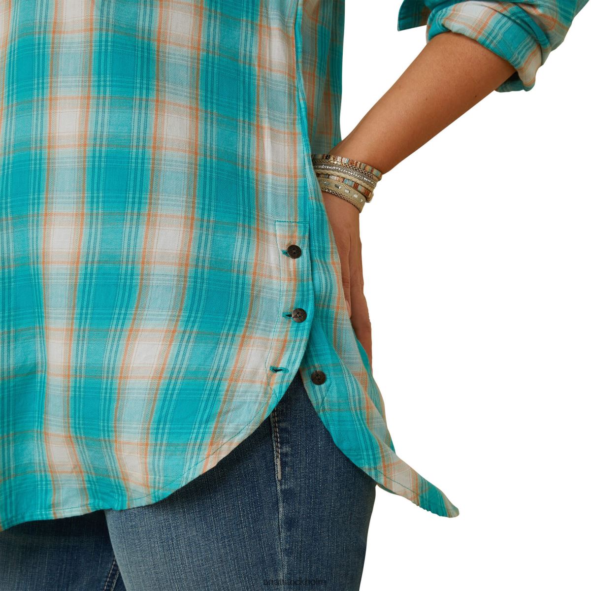 blast Ariat riktig billie rae skjorta ojai pläd kvinnor F04843233